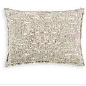Hudson Park Collection Matelasse King Pillowsham  Seed Stitch Trellis NWT